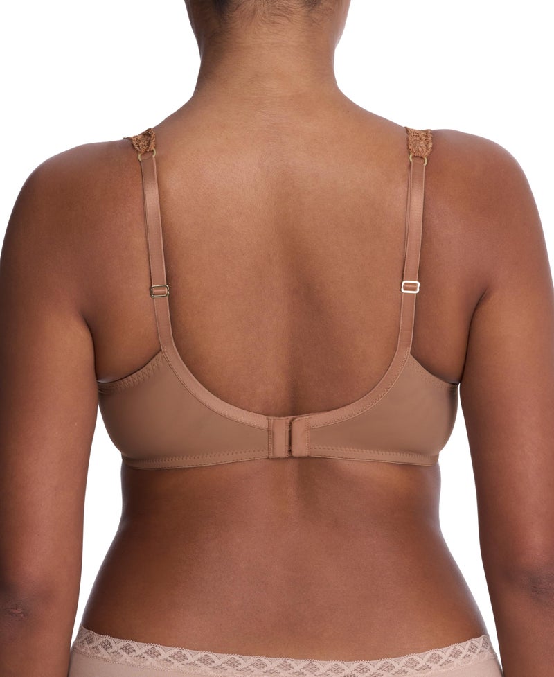 Natori Women's Body Doubles Lace Trim Full Coverage T-Shirt Bra 736037, Suntan, 34D - Image 3